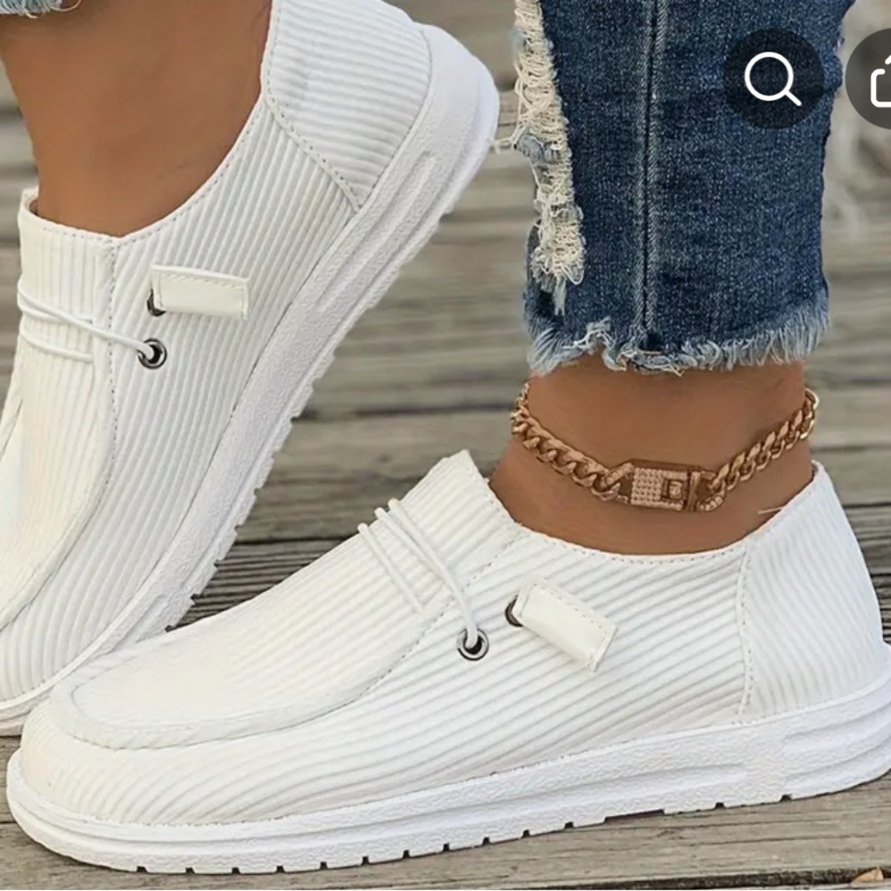Trendy Solid Color Loafers Shoes color : Eggshell White